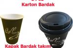 Bencup 14 Oz Karton Bardak 100'LÜ +Kapak (Sıcak Içecek) Set